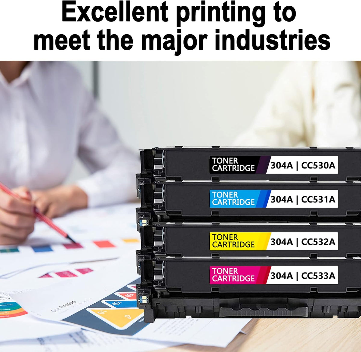 Remanufactured Toner Cartridge 6 Pack 3BK+1C+1M+1Y E42187