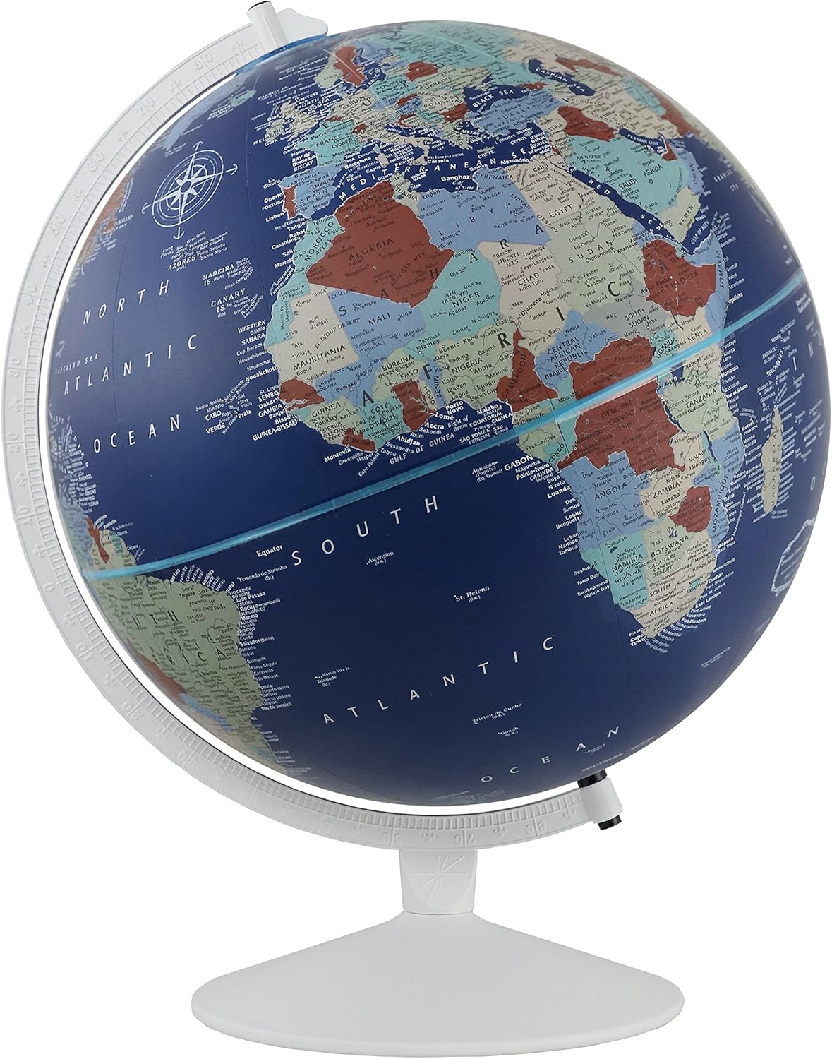 Nautical Themed Political World Globe, Pack of 2 V4614