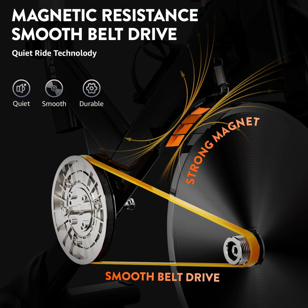 Indoor Cycling Bike Stationary Magnetic Resistance 350lb Flywheel 35lbs C9547