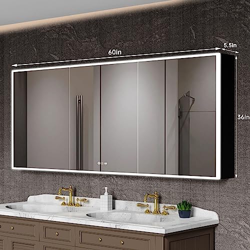 42"W x 36"H Silver Mirror Medicine Cabinet G3777