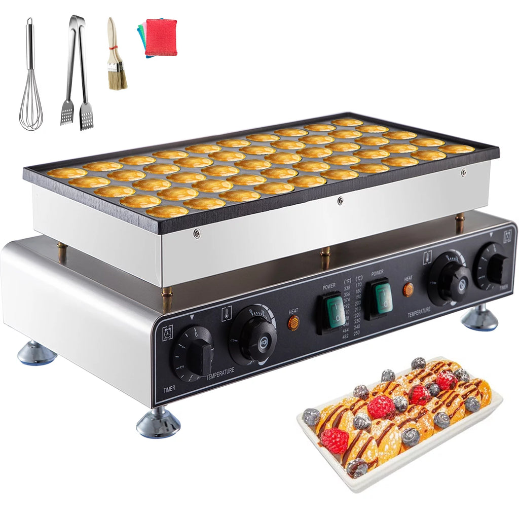 110V 50 Pieces 1700W Nonstick Mini Dutch Pancake Maker J277488