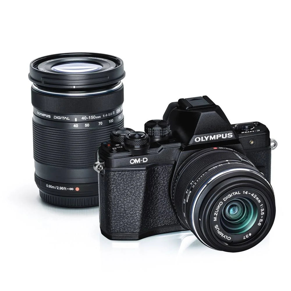 Black Two Lens Kit Camera with 14-42mm and 40-150mm Lenses Y18506