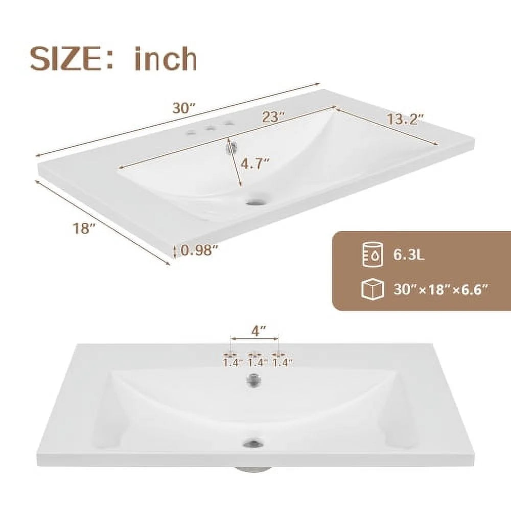 Grey Solid Wood Bathroom Vanity with Sink C972