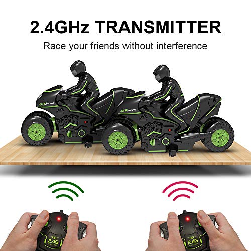 Green 2.4GHz Remote Control Motorcycle M25726