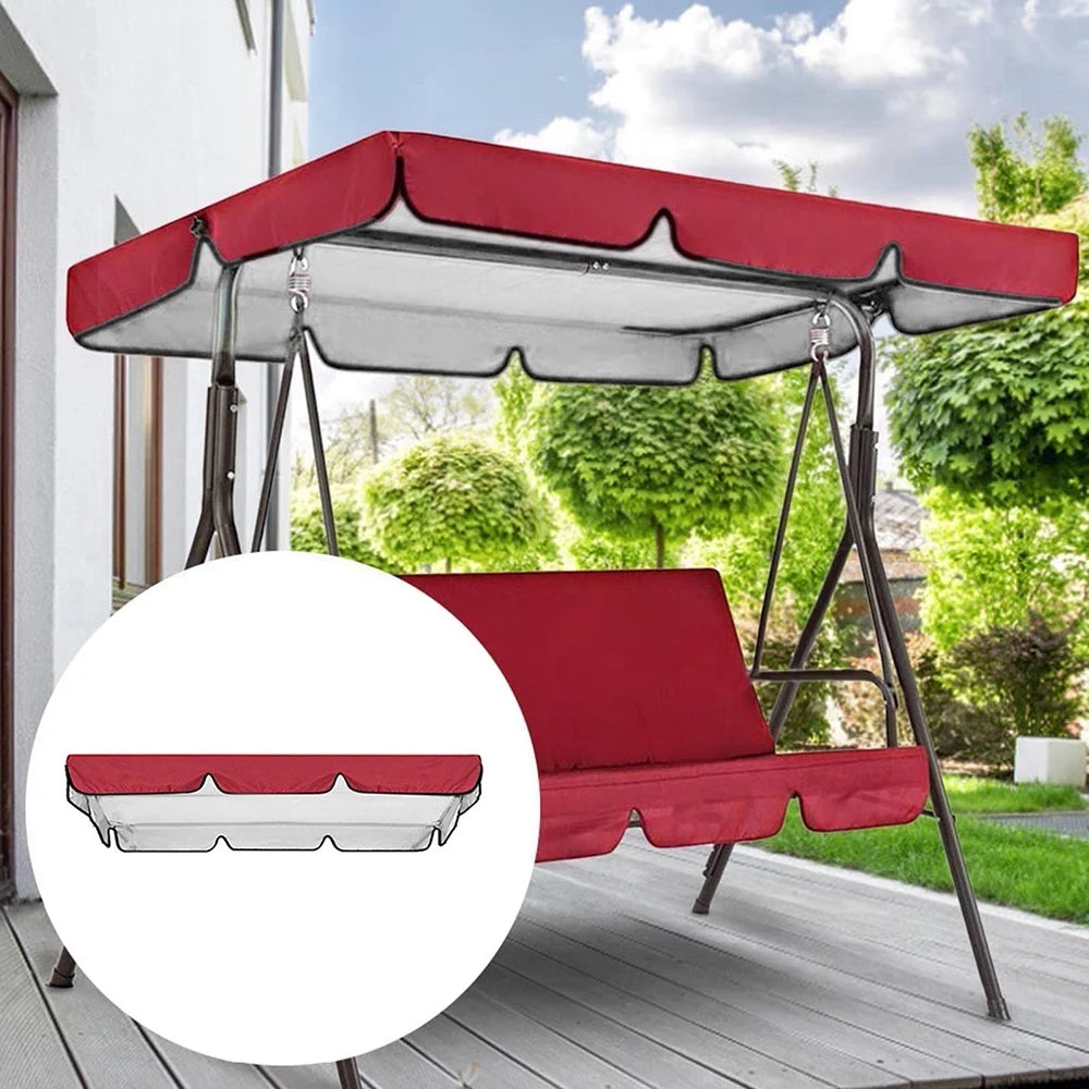 Beige Waterproof Patio Canopy Swing Cover S47042