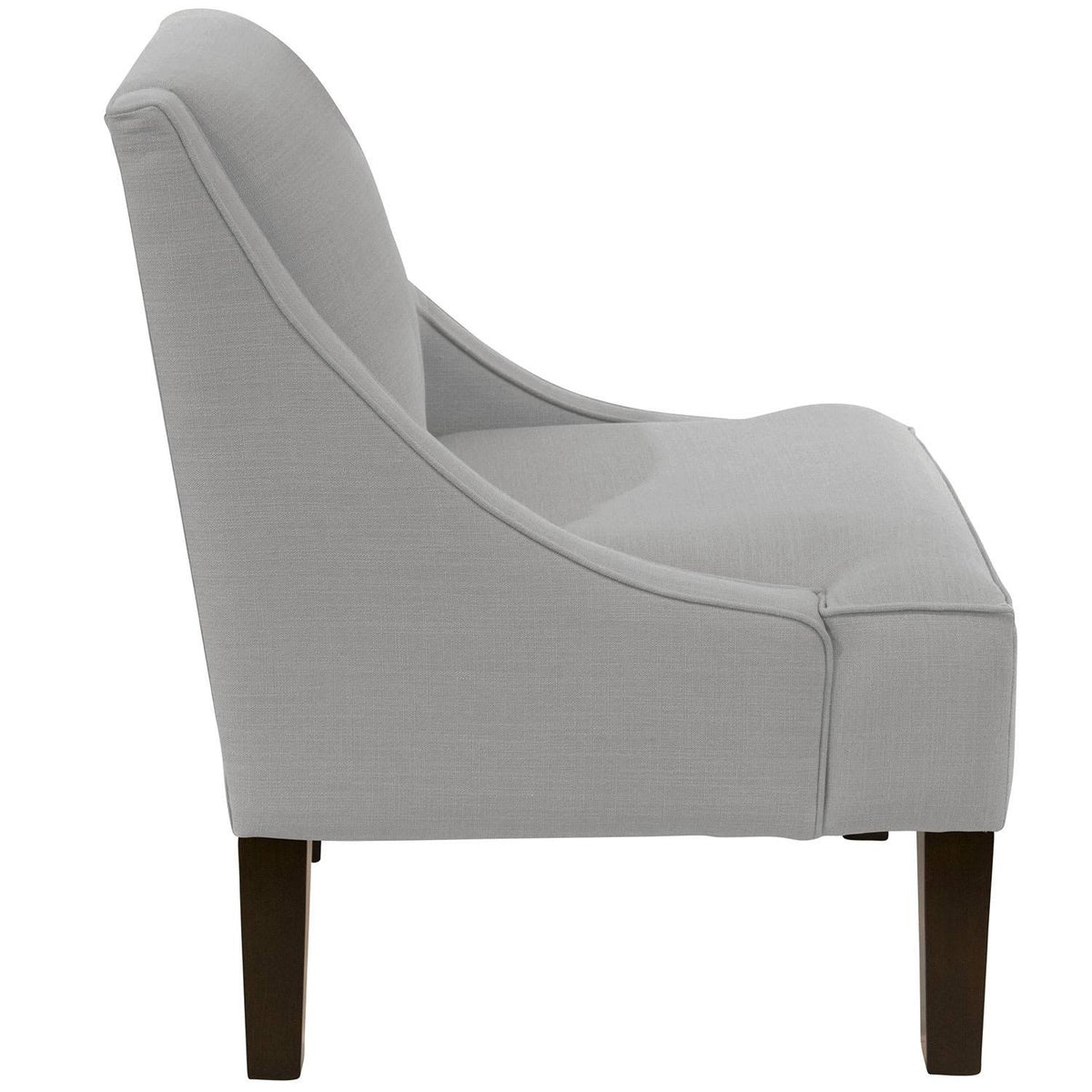 Navy Linen Accent Chair R1956