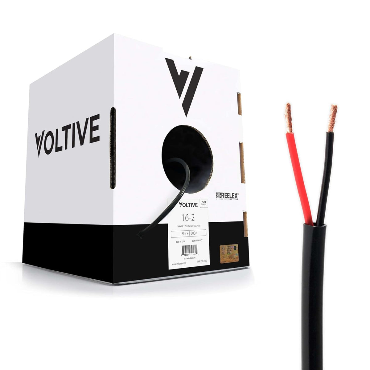 14 AWG 2 Conductor Oxygen-Free Copper Speaker Wire White Z300600