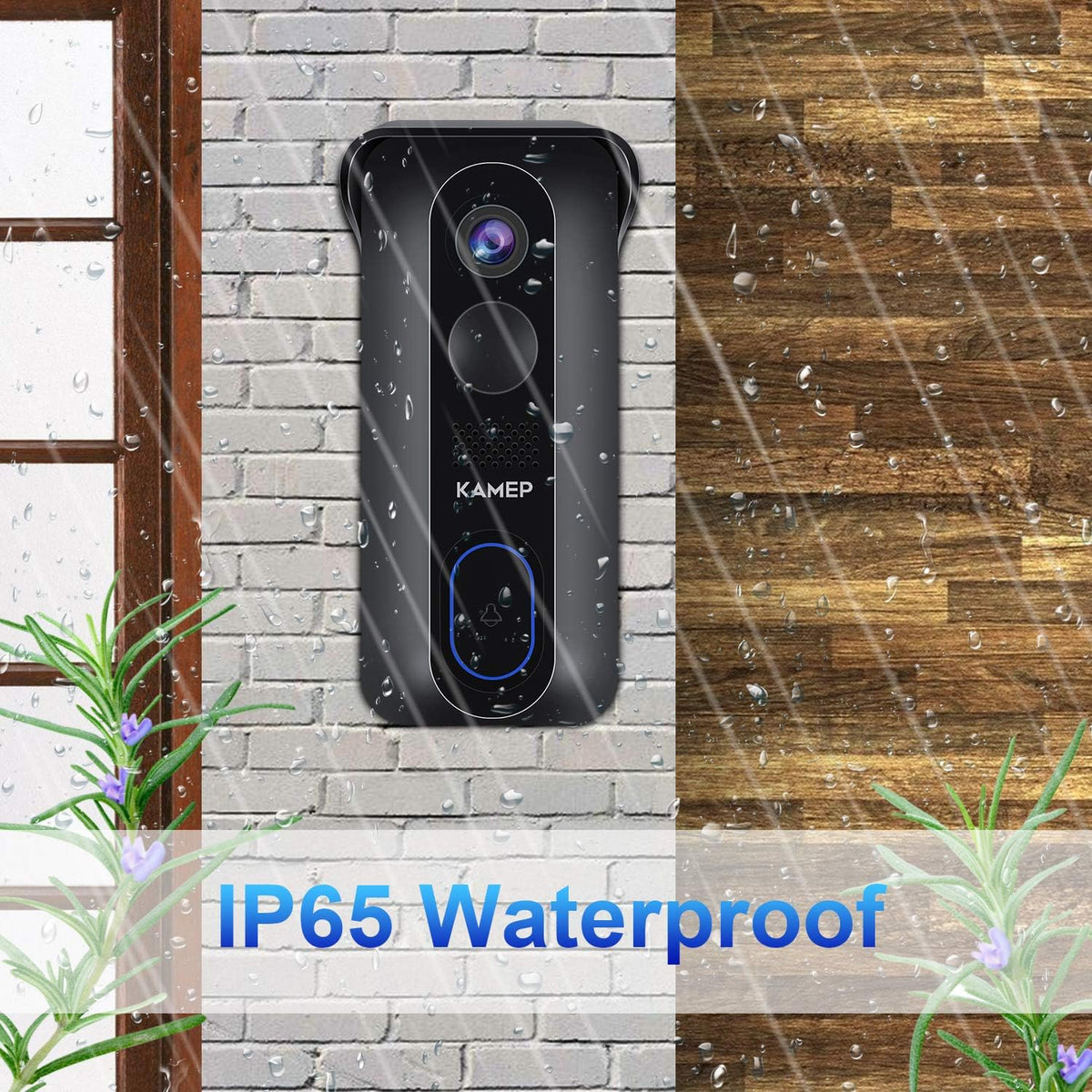Wireless WiFi Video Doorbell Camera HD 1080P Waterproof Battery Powered with 2-Way Audio Motion Detection IR Wide Angle Cloud Storage N4251