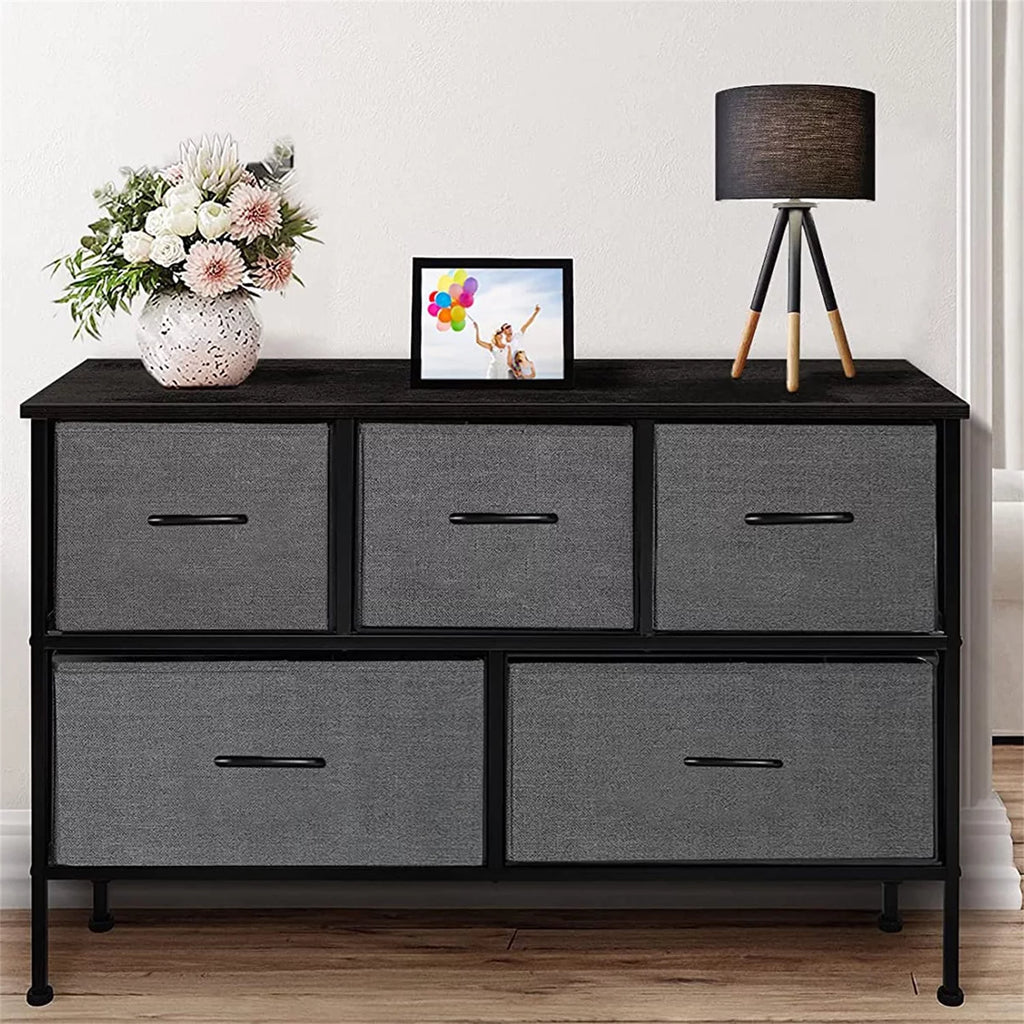 5 Drawer Fabric Dresser Storage Organizer S8042