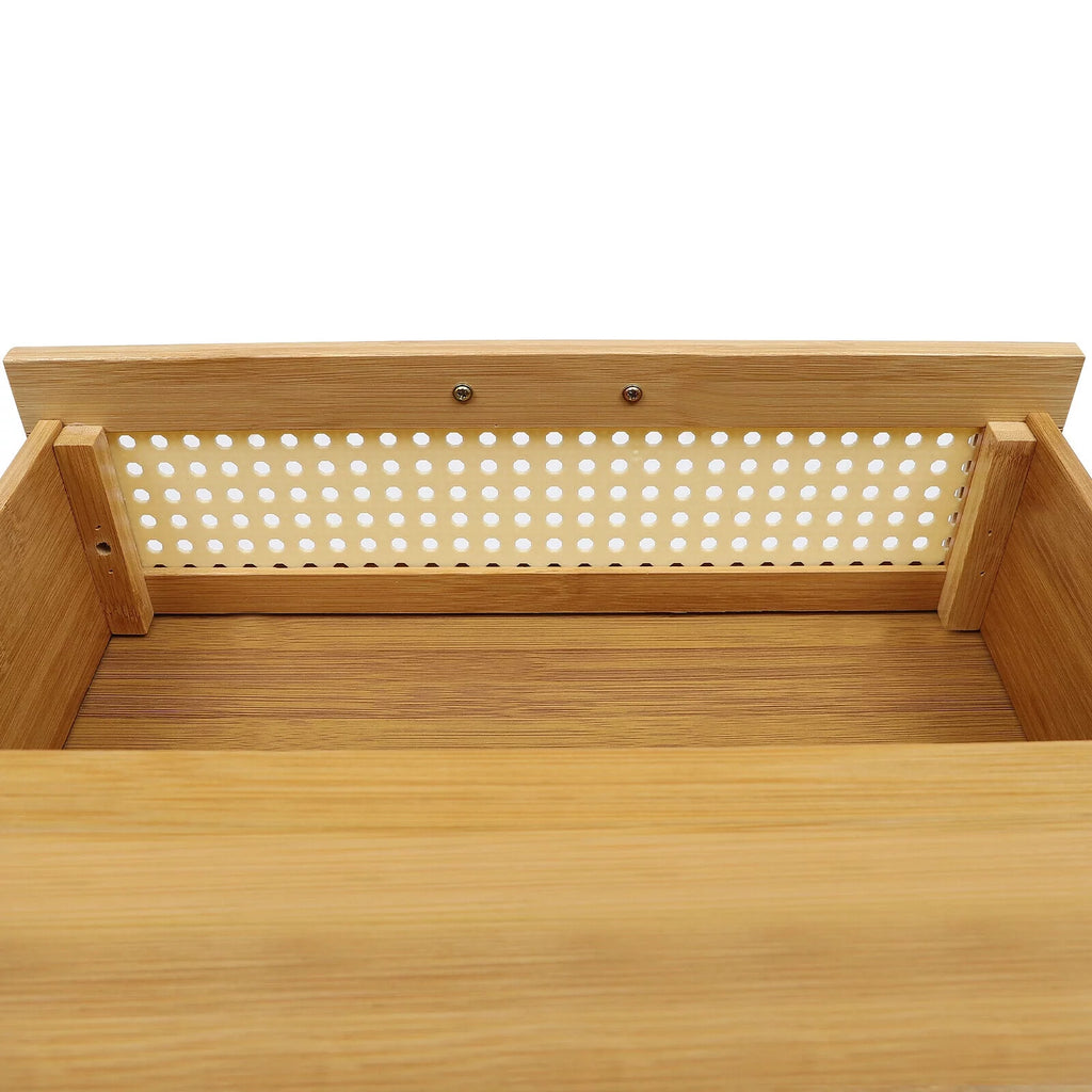 Bamboo Nightstand with Drawer J98669