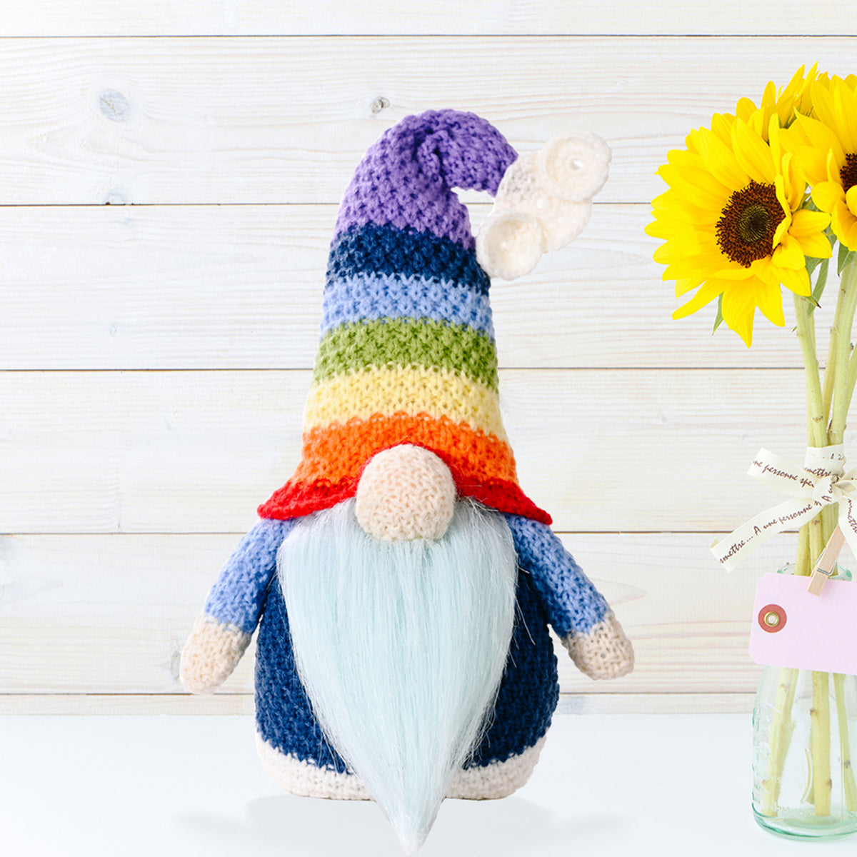 Rainbow Colorful Forest Elf Doll Home Decor P472