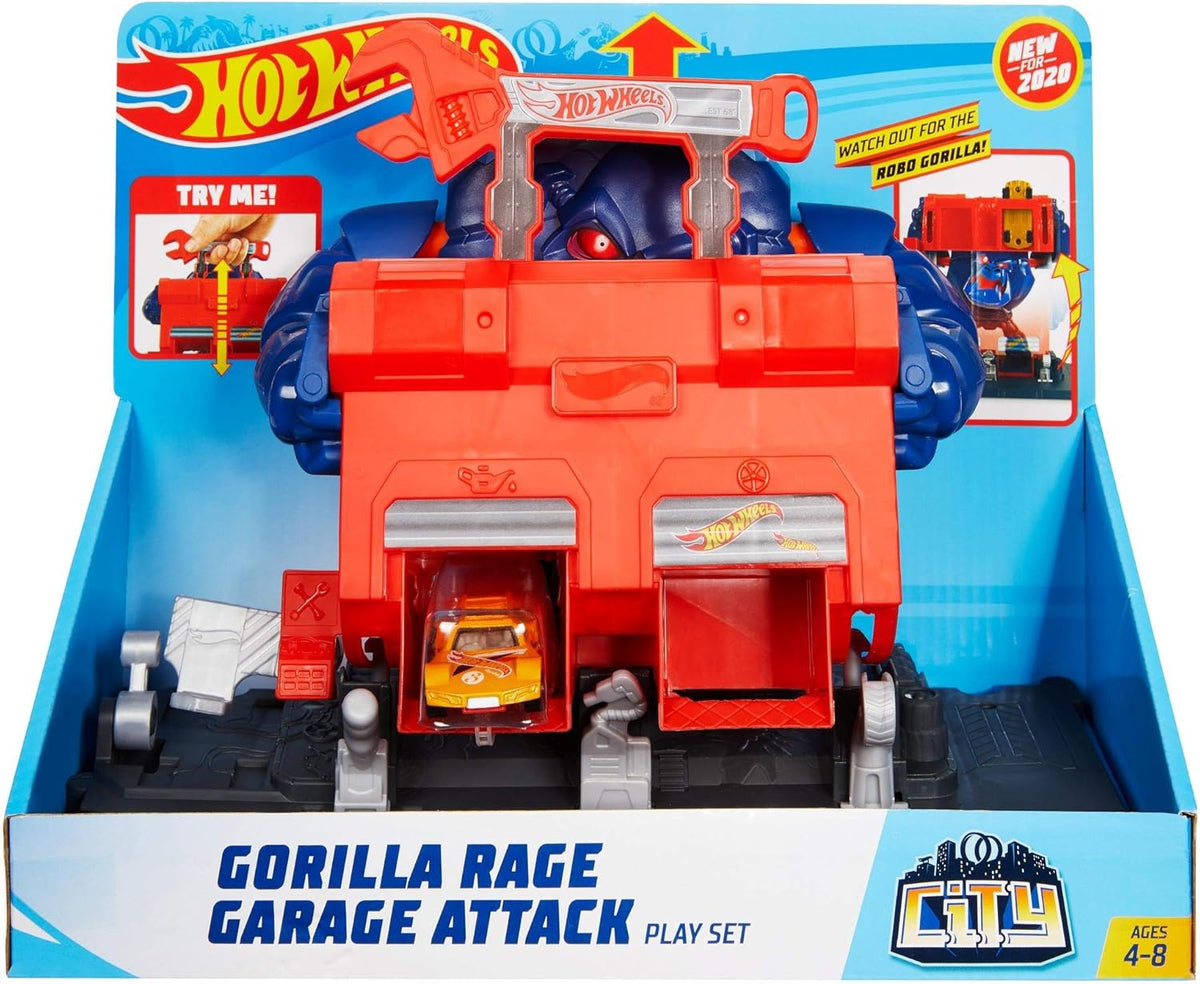 Gorilla Rage Garage Attack Playset F4383