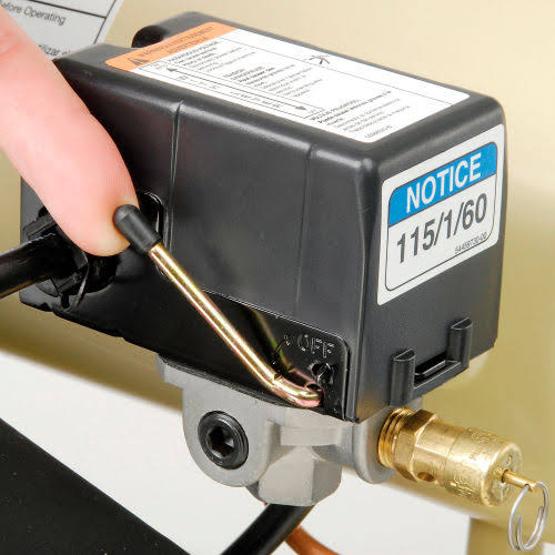 Portable Electric Air Compressor, 4 Gallon, Twin Stack C51034