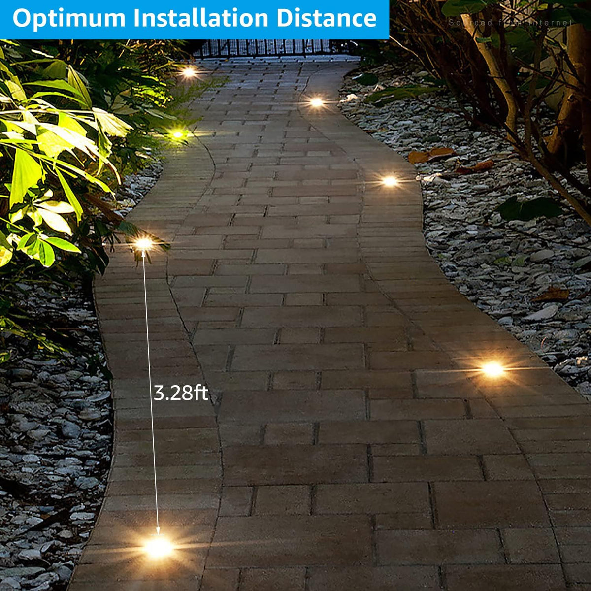 6 Pack 6W LED Well Lights, 3000K Warm White, IP67 Waterproof, Aluminum Housing, Pebble Grey J66027