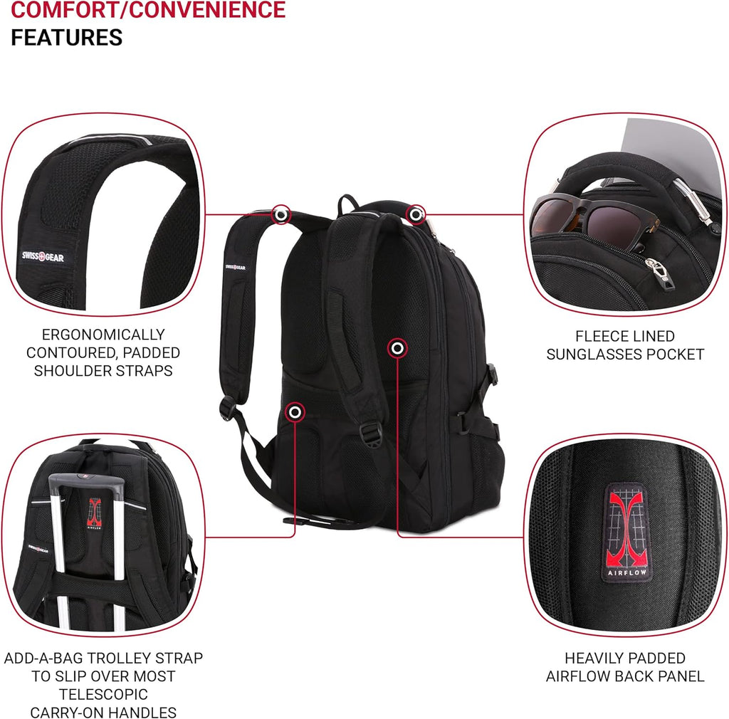 Black 17.5-Inch Laptop Backpack Y544137