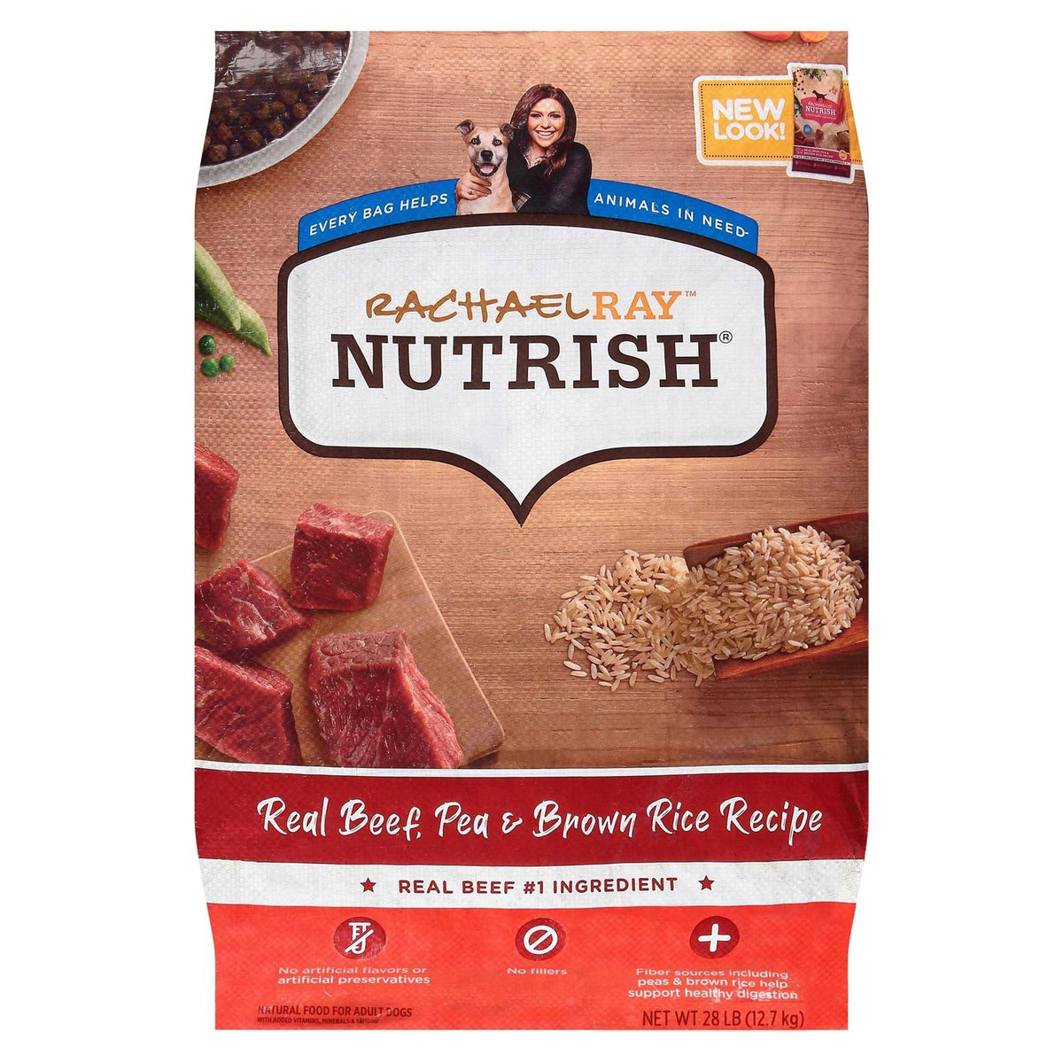 Real Beef Pea & Brown Rice Recipe Dry Dog Food J56842