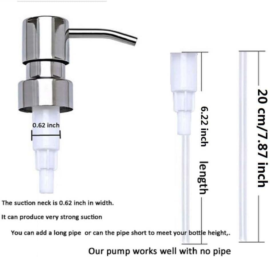 Silver Plastic Soap Dispenser Pump Replacement for 28/400 Neck Size O116626