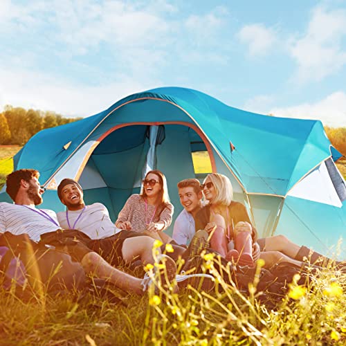 10-Person Double Layer Waterproof Camping Tent A983