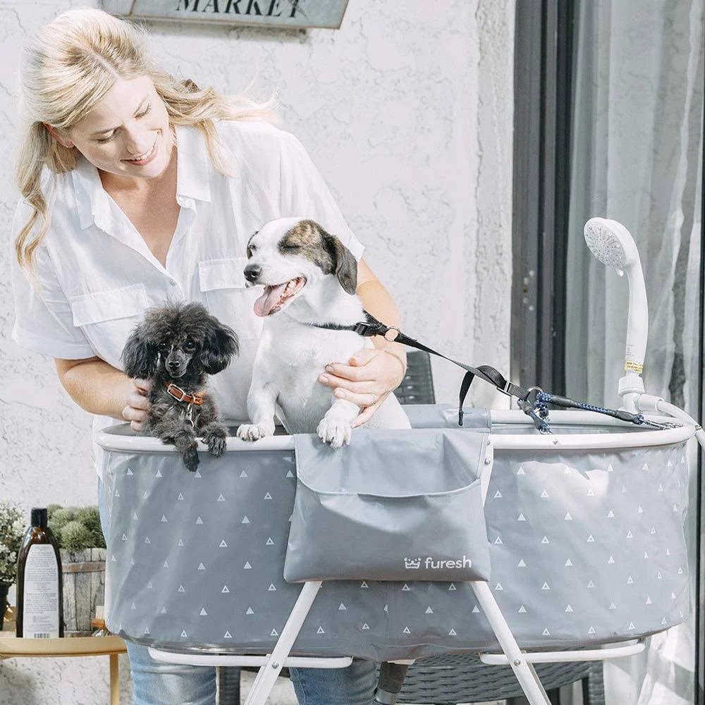 Elevated Folding Dog Bath Tub W53370