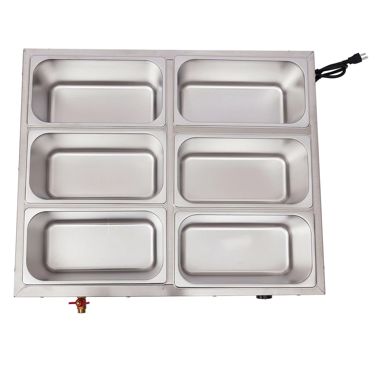 850W 6-Pan Electric Food Warmer with Lid U898
