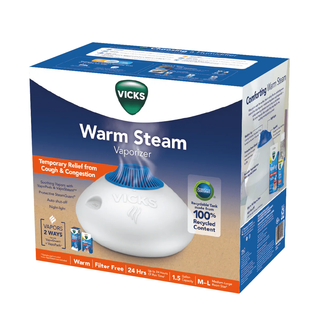 White Warm Steam Vaporizer Humidifier E489