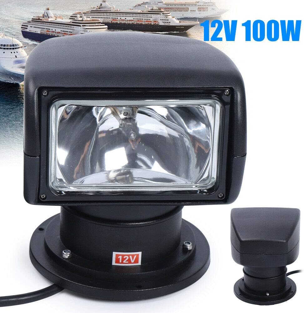 Black 100W Remote Control Spotlight 2500LM 12V O514299