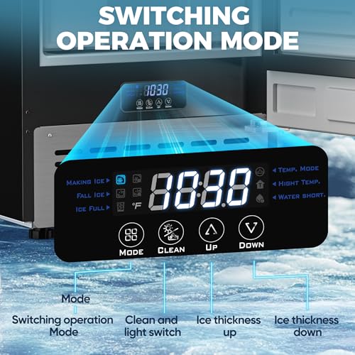 15" 80 LBS/Day Stainless Steel Built-in Freestanding Ice Maker Z388