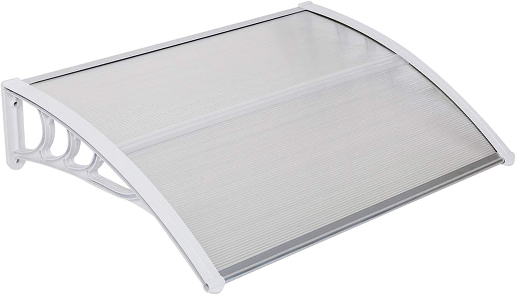 White Polycarbonate Door Canopy 120 x 40 V943938