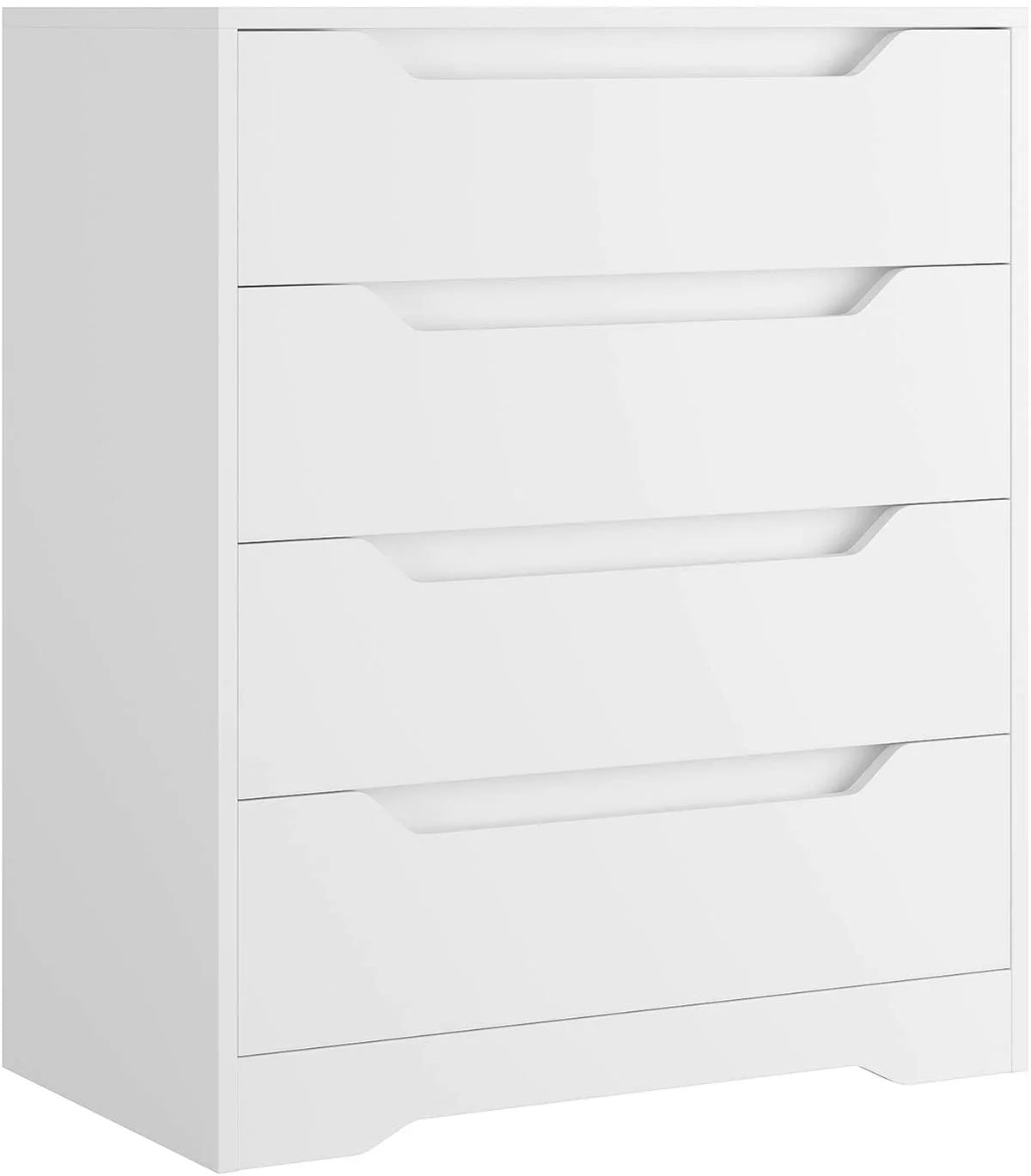 White 4 Drawer Wood Dresser V369393