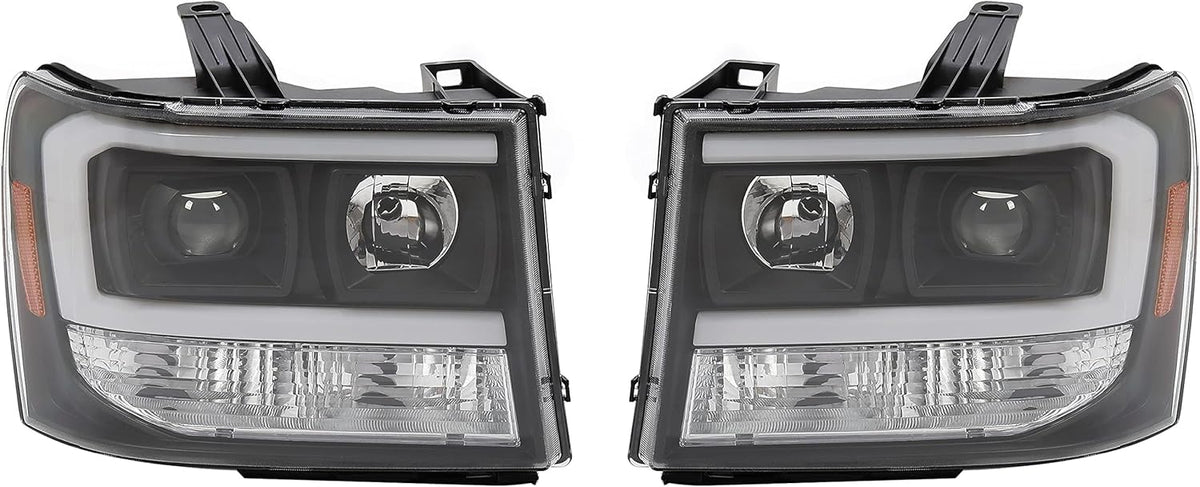 Clear Lens Black Housing LED Projector Headlights L1486