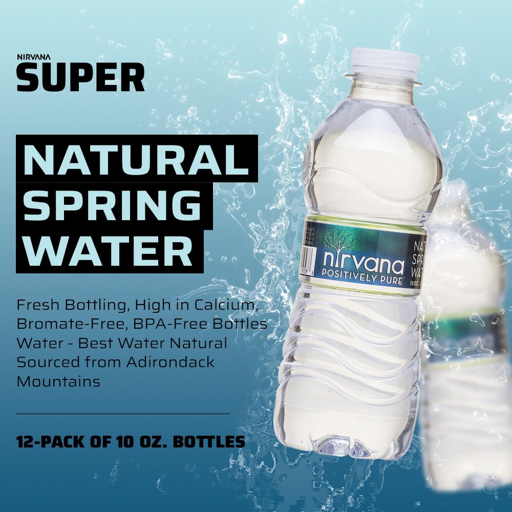 Natural Spring Water - 10 fl oz - 12 Bottles M521776