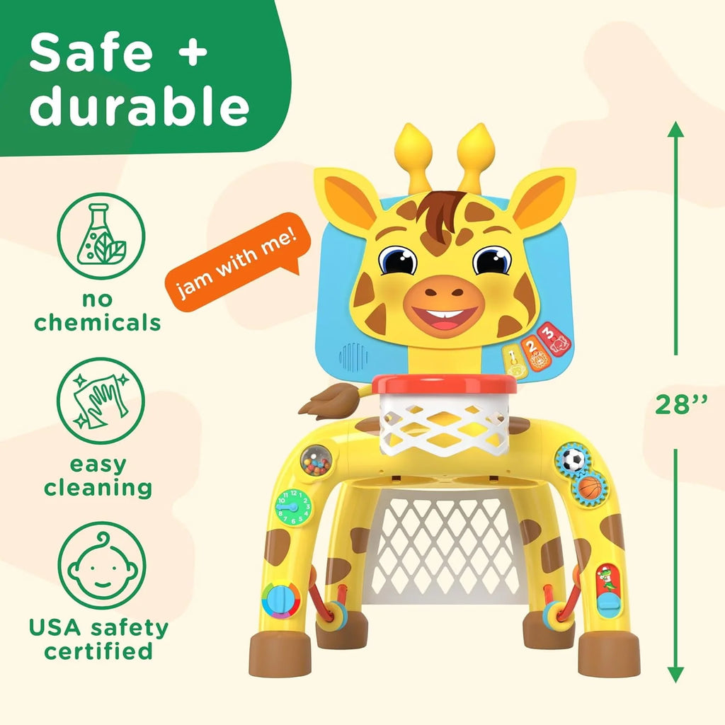 Giraffe Basketball Hoop & Soccer Goal Activity Center J44125