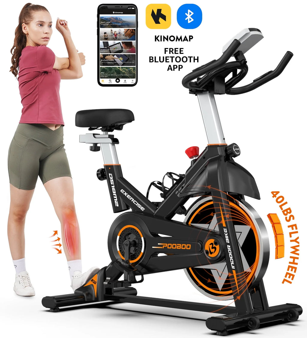Indoor Cycling Bike Stationary Magnetic Resistance 350lb Flywheel 35lbs C9547
