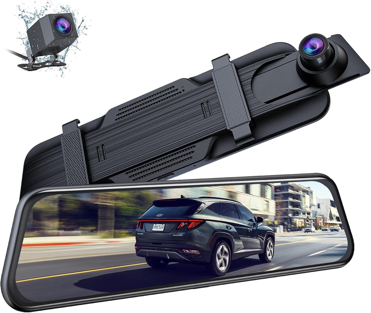 4K Dual Dash Cam Front and Rear with Night Vision Touch Screen B473