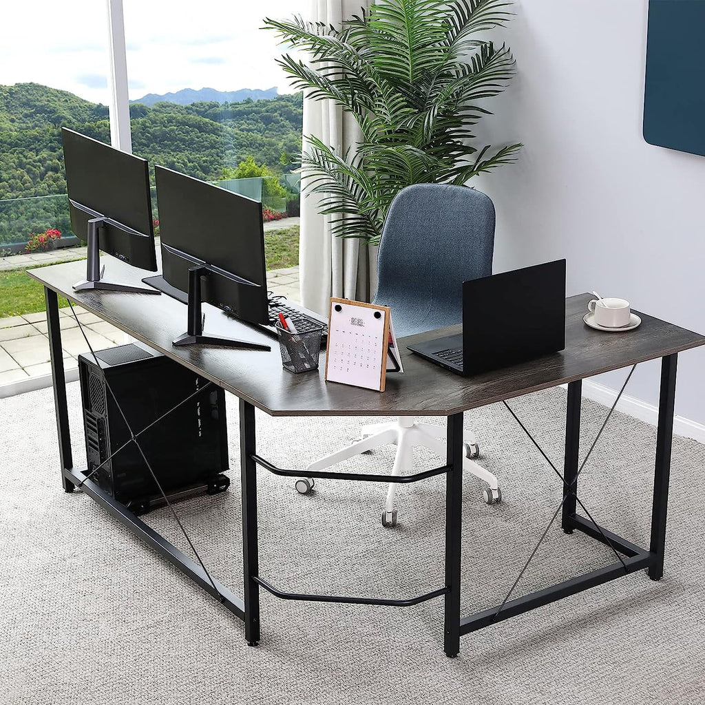 66.5'' L-Shaped Corner Computer Desk O388