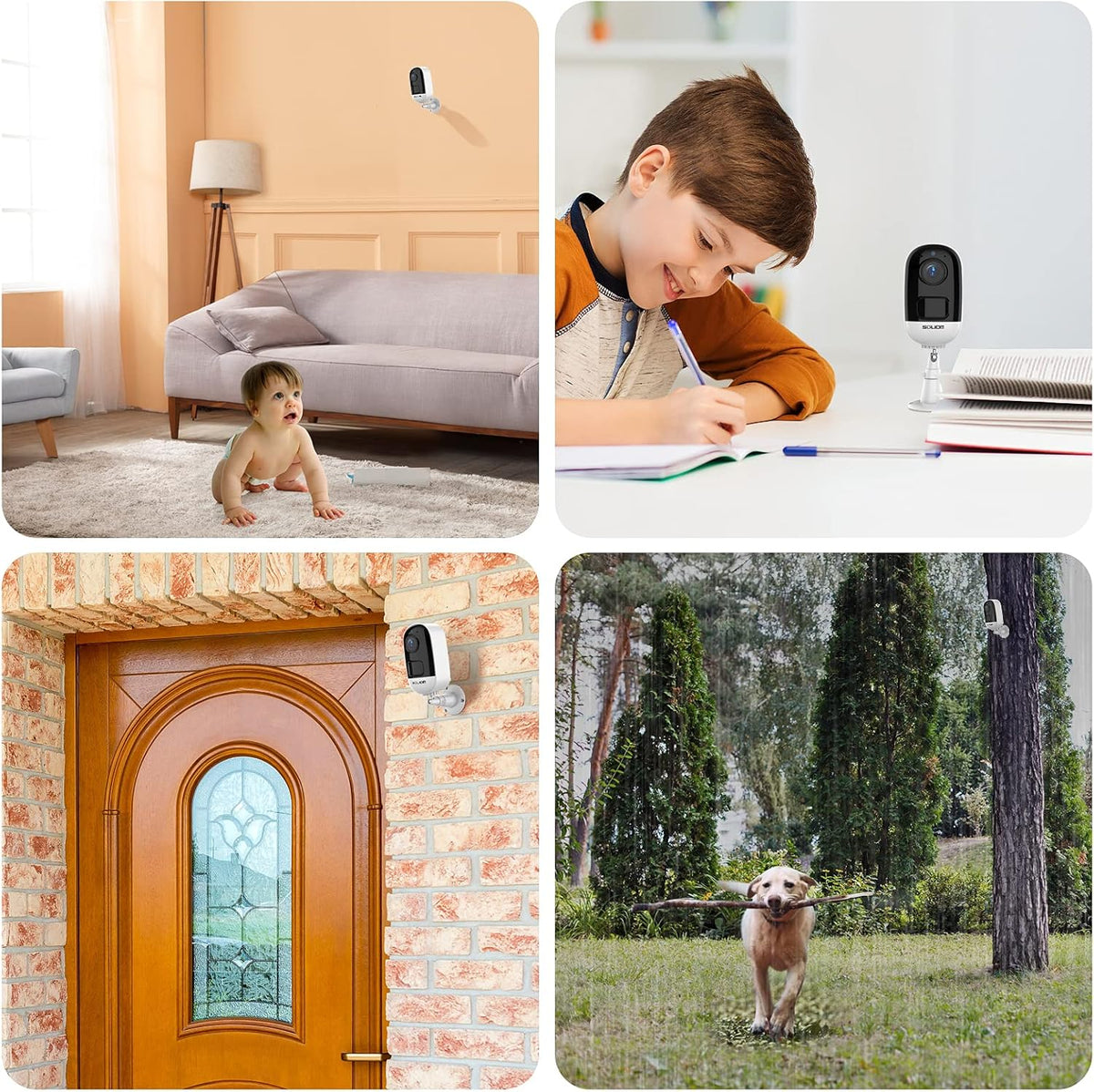 Wireless Battery Powered 1080P WiFi Security Camera with Night Vision D29954