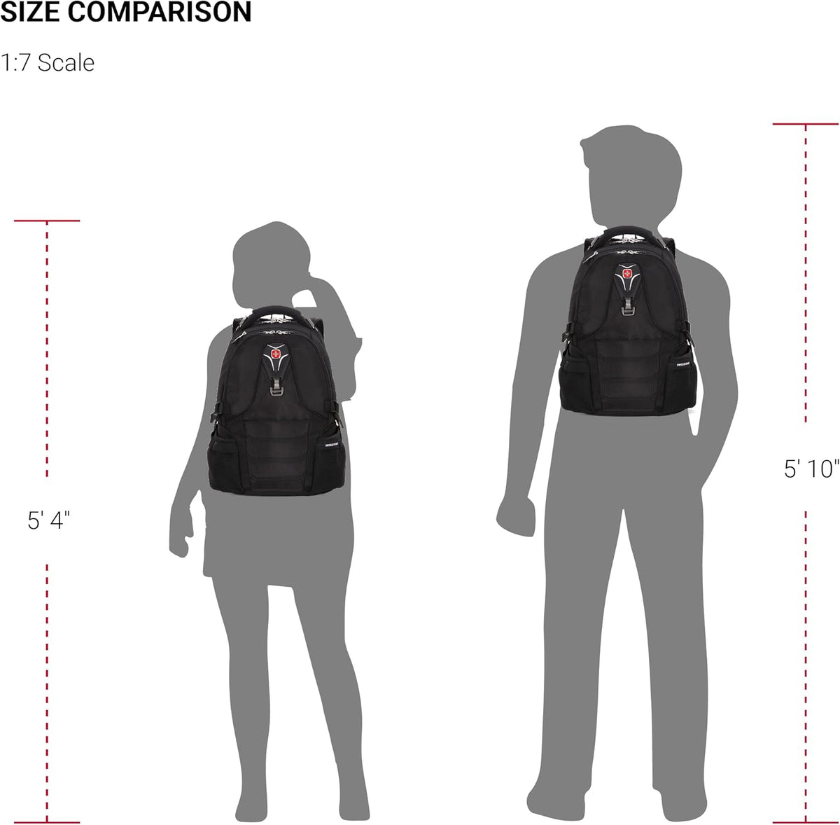Black 17.5-Inch Laptop Backpack Y544137