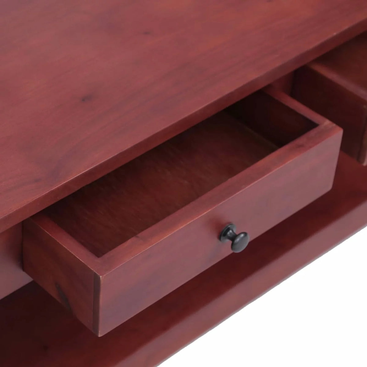 Brown Solid Mahogany Wood Coffee Table K805