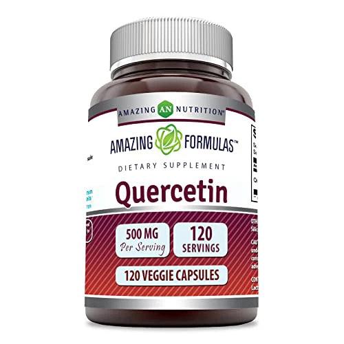 Quercetin 500mg 120 Veggie Capsules Supplement E673208