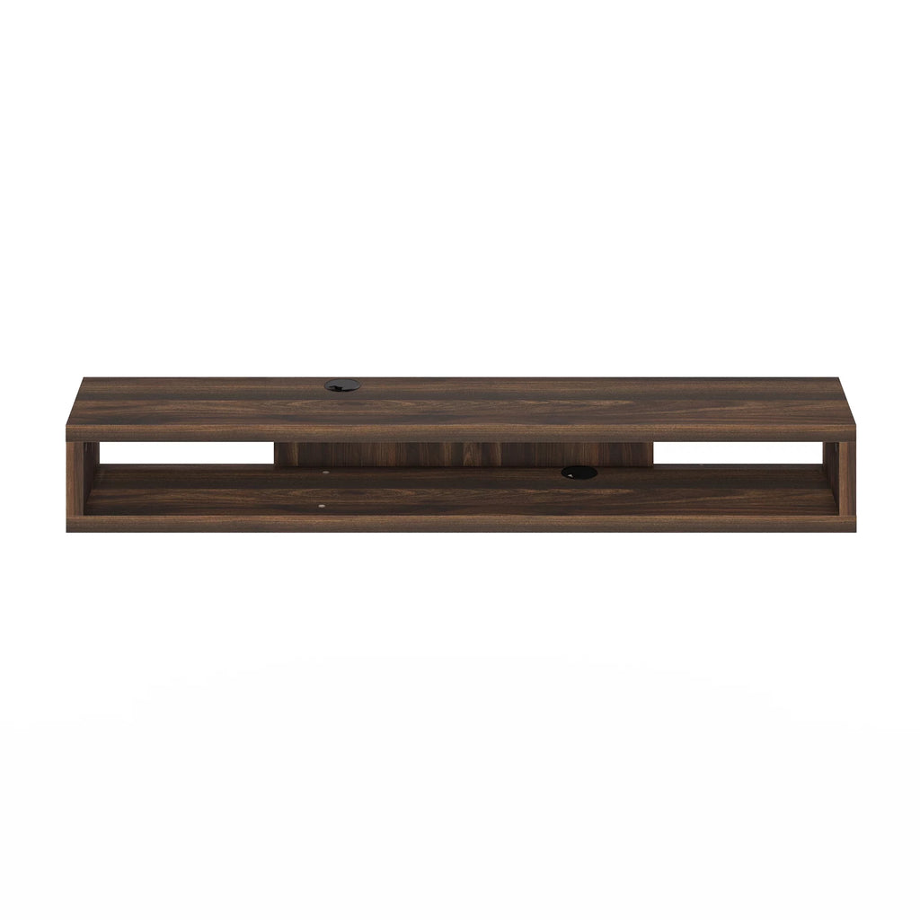 Wall Mounted Floating Media Console, 72 inch, Columbia Walnut M3343