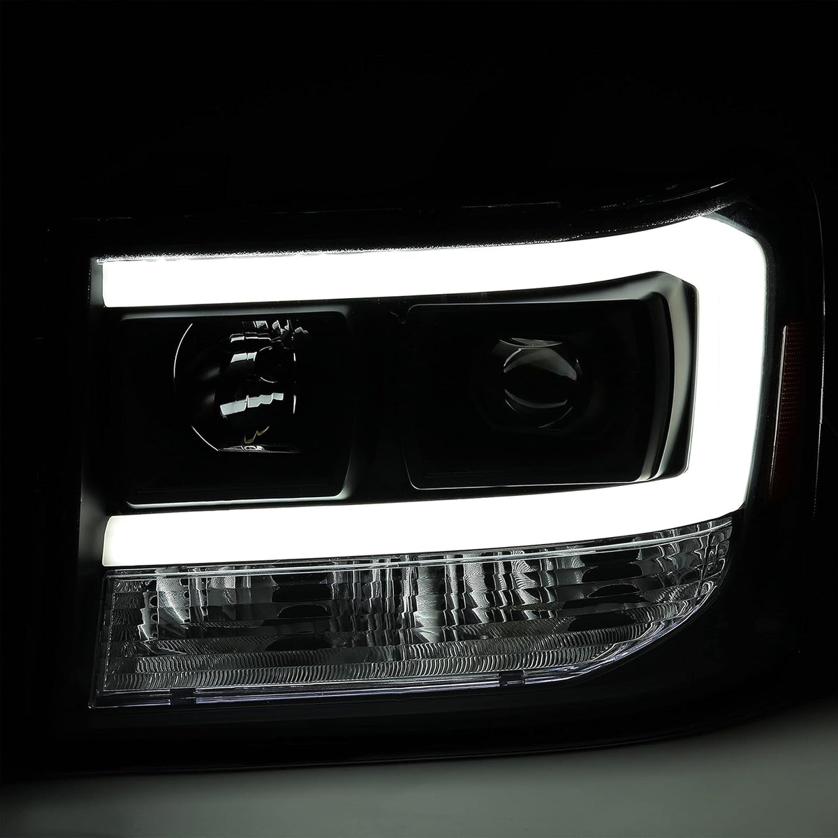 Clear Lens Black Housing LED Projector Headlights L1486