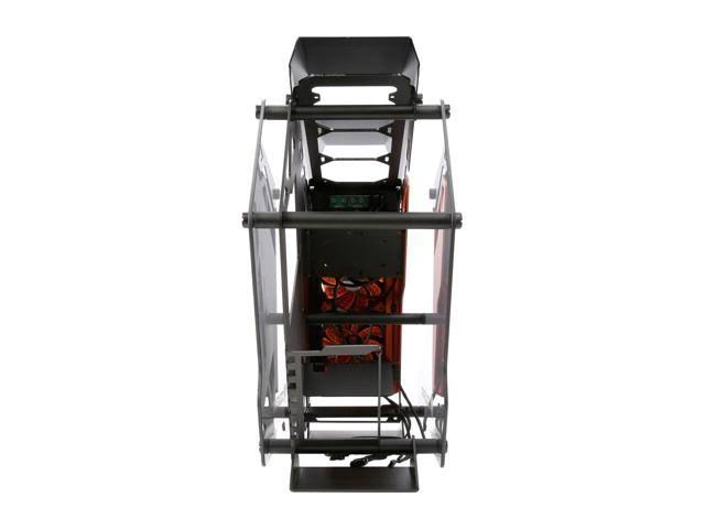 Aluminum ATX Mid Tower Tempered Glass Gaming Case with LED Fan F99007
