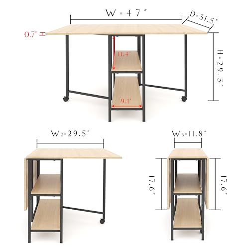 Solid Wooden Drop Leaf Dining Table W12905