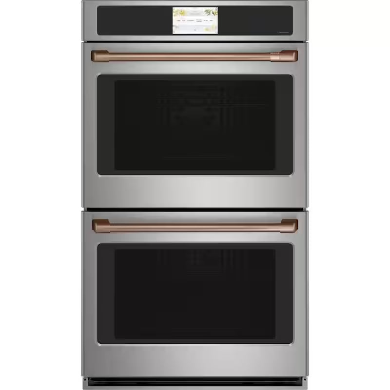 Brushed Copper Double Wall Oven Handles Kit Q72962