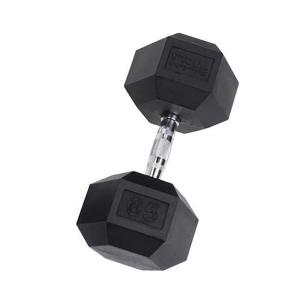 Rubber Coated Hex Dumbbells 55 lb D7546