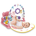 Baby Gym Play Mat 3 in 1 Fitness Rack with Music and Lights Blue W32707