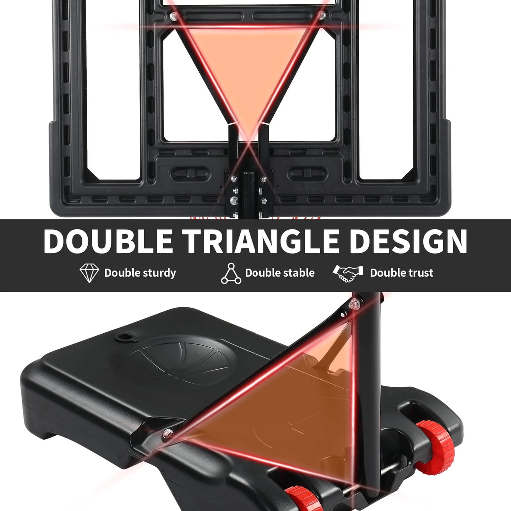 Portable Basketball Hoop System with Basketball and Pump N798