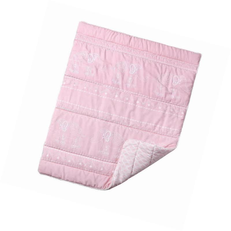 5 Piece Pink Crib Bedding Set I291409