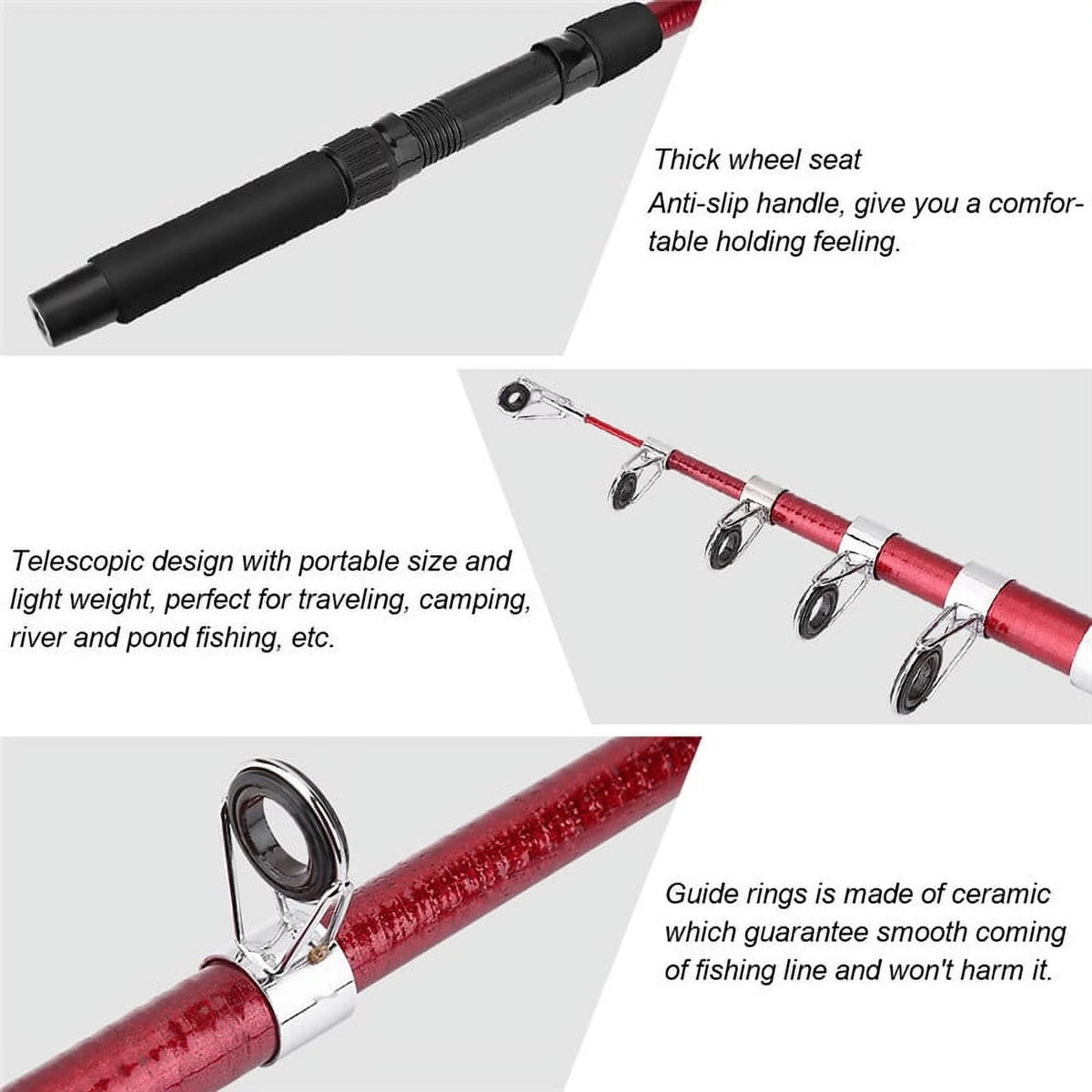 Collapsible Telescopic Carbon Fishing Rod W487906
