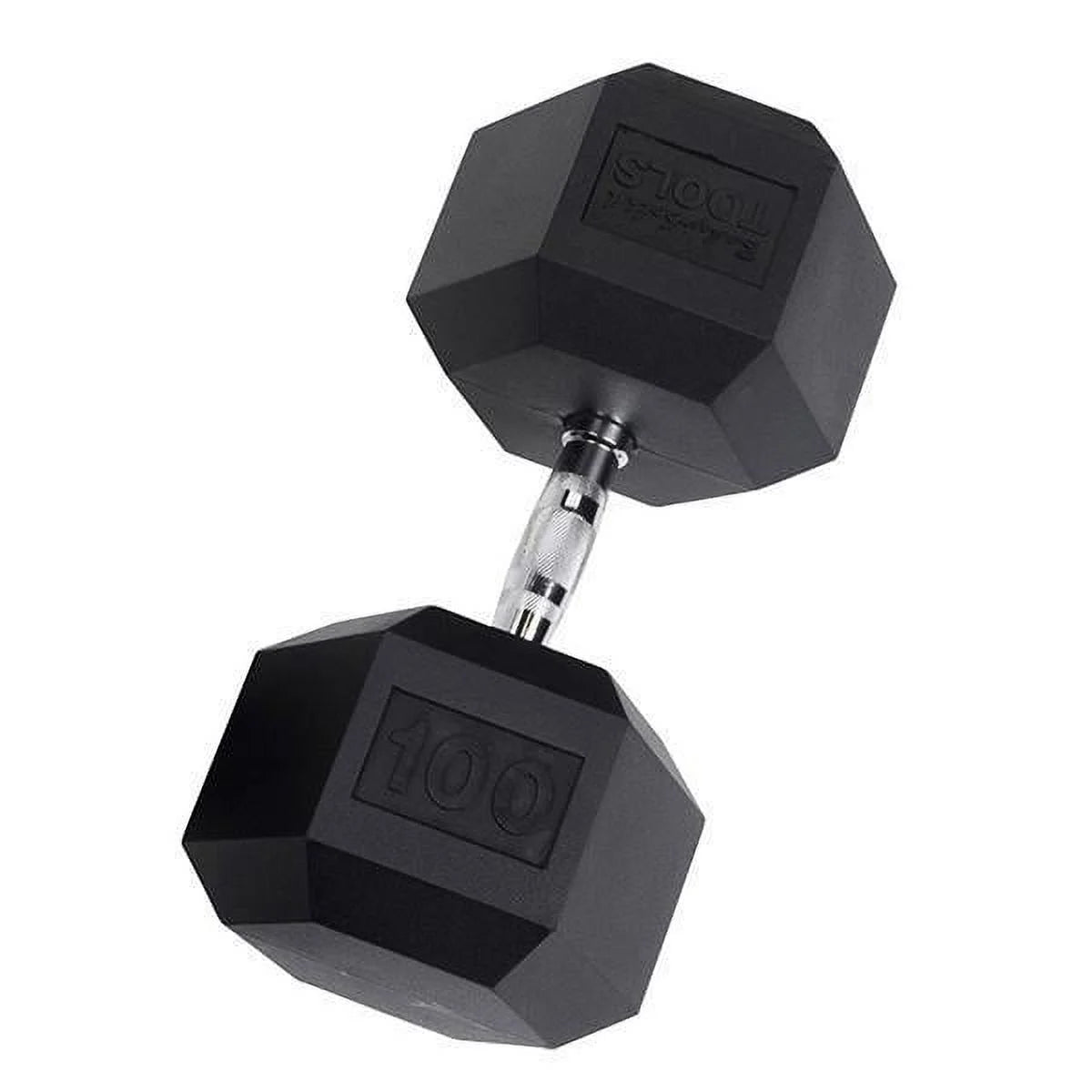 Rubber Coated Hex Dumbbells 55 lb D7546